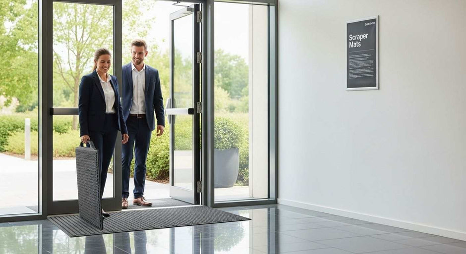 scraper mat business entrance
