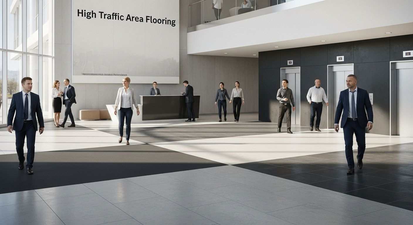 high traffic area flooring lobby