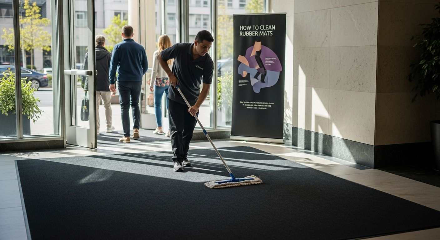 cleaning rubber mats business