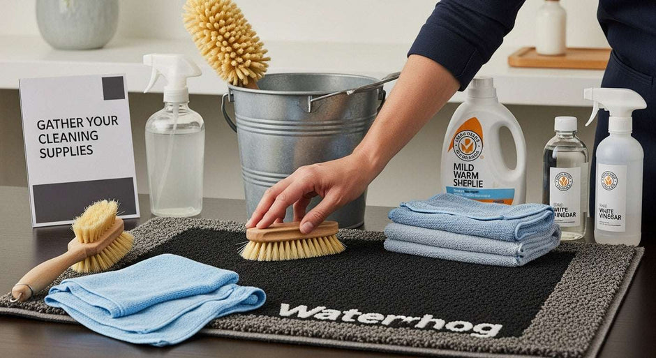 cleaning waterhog mat