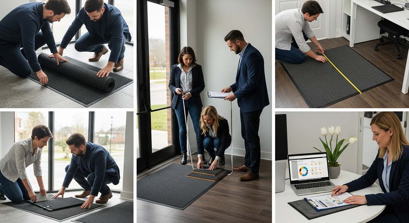 cost effective matting, business interior, floor mats