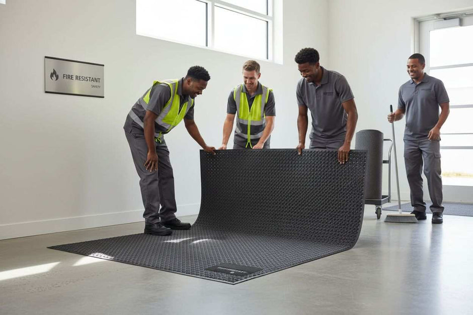 fire resistant floor mats workplace