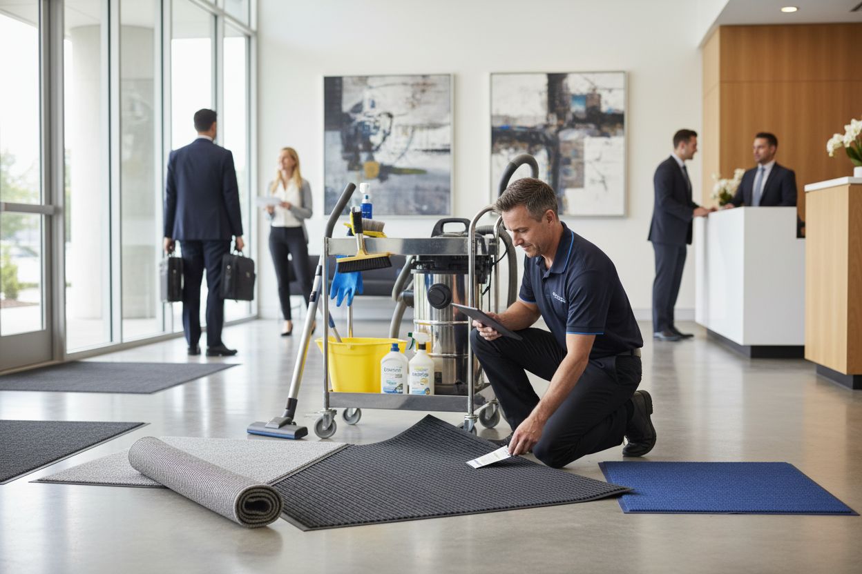 commercial mat cleaning