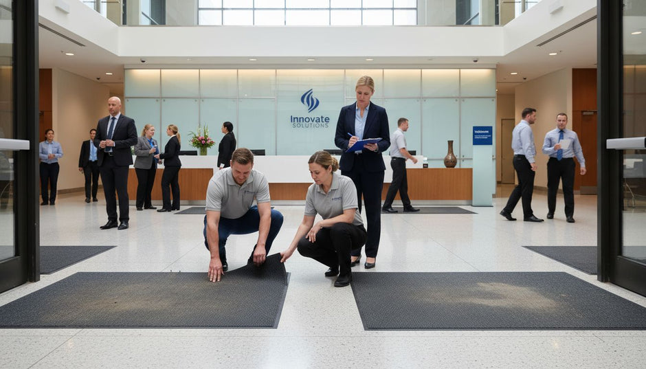 business lobby mat inspection