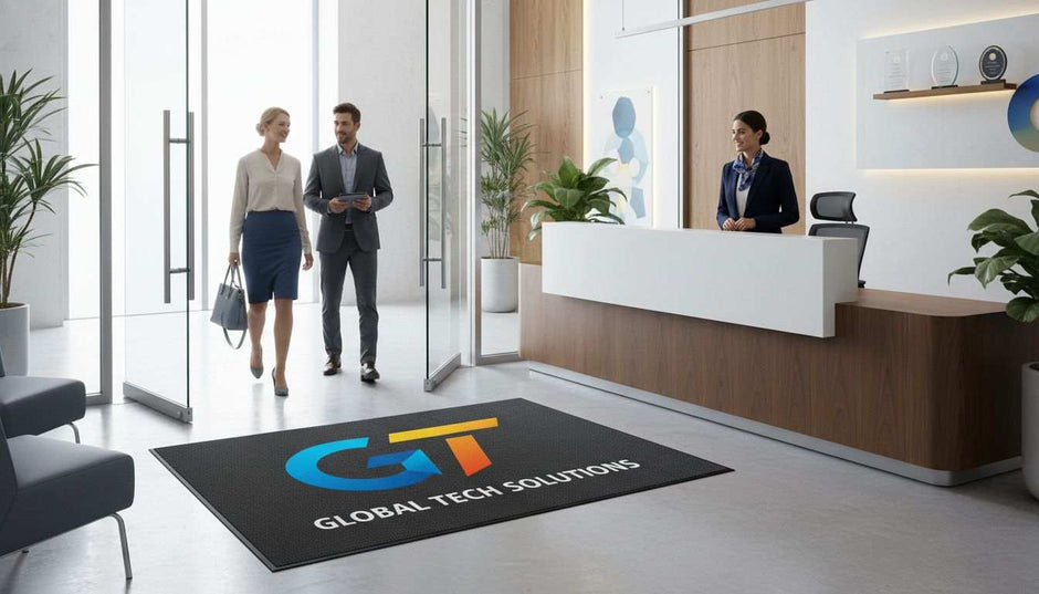 reception logo mat