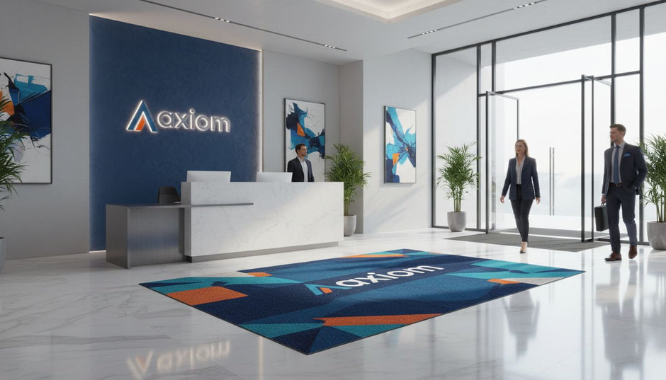 business lobby logo mat
