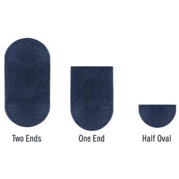 WaterHog® Max Grand Mat with Half Ovals (Both Ends)